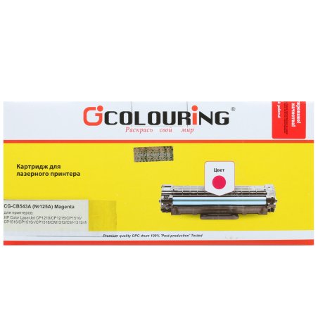 Картридж лазерный Colouring CG-CB543A/716 Magenta (1400 стр.) для принтеров HP Color LaserJet CP1210/CP1215/CP1510/CP1518/CM1300/1312/Canon Color Shot LBP 5050/5970/5975/MF-8030/8040/8050