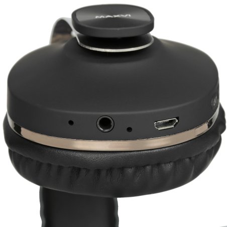Беспроводные полноразмерные наушники Maxvi MHF-202BT черные, Bluetooth 5.3\FM\MP3\300мАч\микрофон