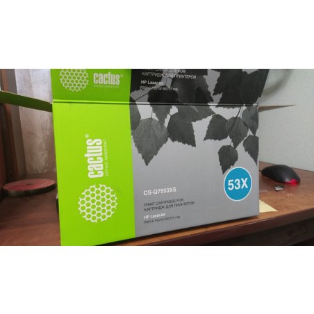 Картридж лазерный Cactus CS-Q7553XS черный (7000 стр.) для HP P2014/P2015/M2727