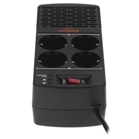 Стабилизатор ExeGate Power AD5000-1200 (1200VA/600W, диапазон 150...280В, 4 евророзетки)