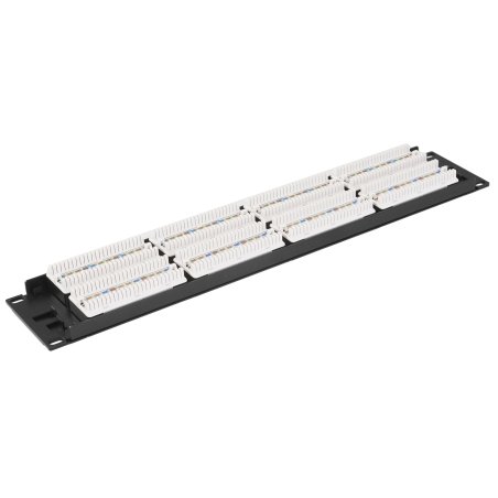 Патч-панель LANMASTER 48 портов, UTP, кат.6, 2U