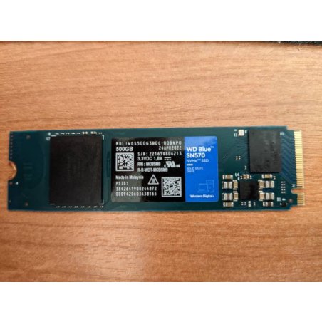 Накопитель SSD WD 250Gb, PCIe 3.0 x4, M.2 2280, Blue SN570 NVMe, R/W 3300/1200