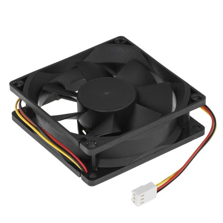 Вентилятор для корпуса Gembird FANCASE/BALL-3100 черный, 80 мм, 3100 об/мин, 38.65 дБ, 3 pin