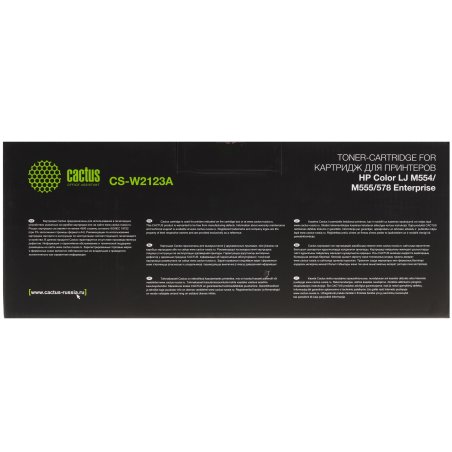 Картридж лазерный Cactus CS-W2123A (212A, W2123A) пурпурный (4500 стр.) для HP Color LJ M554/M555/578 Enterprise