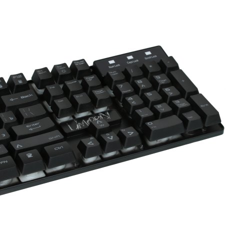 Клавиатура проводная Qumo Unicorn K01, 104 клавиш мультимедиа, встроенная радужная подсветка