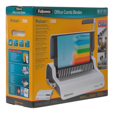 Переплетчик Fellowes Pulsar+ (FS-56276) A4/перф.17л.сшив/макс.300л./пластик.пруж. (6-38мм)