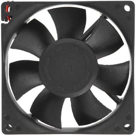 Вентилятор для корпуса Rexant RX 8025MS 24VDC черный, 80 мм, 2600 об/мин, 30 дБ, 2 pin