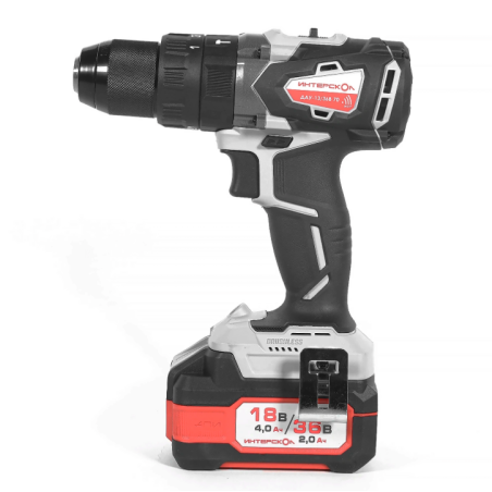 Дрель-шуруповерт аккумуляторная ИНТЕРСКОЛ DAU-13/36V 70