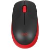 Мышь беспроводная Logitech M190 черный/красный, 1000 dpi, радиоканал, USB, кнопки - 3