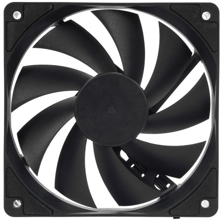Вентилятор для корпуса Digma DFAN-120-9 черный, 120 мм, 1200 об/мин, 23 дБ, 4 pin