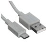 Дата-кабель USB 3.0A для Type-C Hoco X107 ПВХ 1м (Grey)