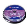 Диск DVD+R Verbatim 4.7Gb 16x Cake Box (10шт) (43498)