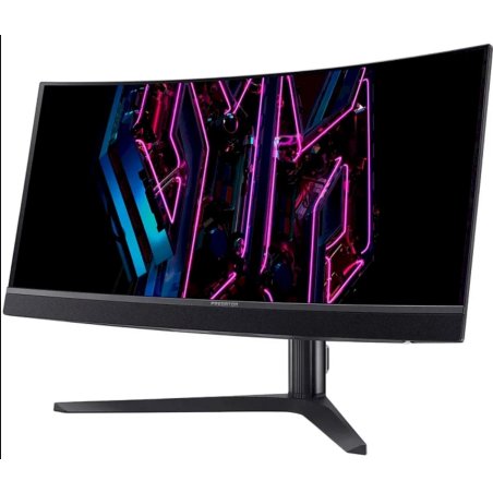 Монитор 34" Acer Predator X34Vbmiiphuzx OLED 3440x1440, 175 Гц, 0.1 мс, 21:9, 250 кд/м2, 2xHDMI, 1хDP, USB-C, изогнутый, черный