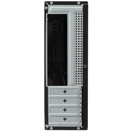 Компьютерный корпус MiniITX ExeGate EX268697RUS MI-208 Black, miniITX/mATX, <без БП>, 2*USB, Audio