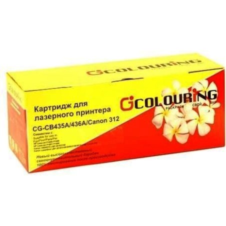 Картридж лазерный Colouring CG-CB435/436A/712/713 черный (2000 стр.) для принтеров HP LJ P1005/P1006/P1007/P1008/P1505/P1505N/M1120/M1120N/M1522N/M1522NF Canon LBP-3010/3018/3050/3100/3108/3150/3250