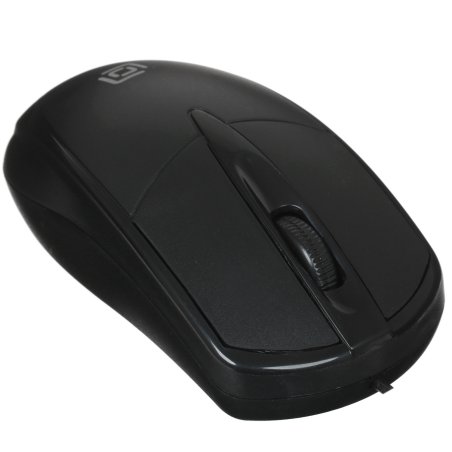 Мышь проводная Oklick 125M черный, 1200 dpi, USB, кнопки - 3