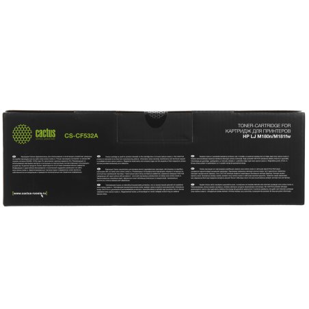 Картридж лазерный Cactus CS-CF532A желтый (900 стр.) для HP LJ M180n/M181fw
