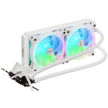 Жидкостная система охлаждения XPG Levante X 240, белый 120мм алюминий+медь 2000rpm 18.17db 4-pin 250W
