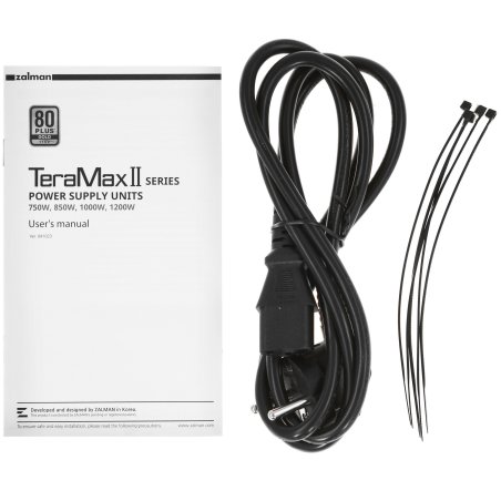 Блок питания Zalman TeraMax II (ZM1200-TMX2), 1200Вт, 120мм, 80 PLUS Gold, модульный, черный