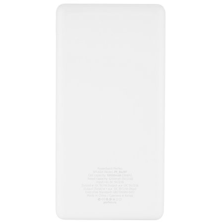 Портативный аккумулятор Perfeo 10000 mah + Micro usb /In Micro usb /Out USB 1 А, 2.1A/ белый (PF_B4297)