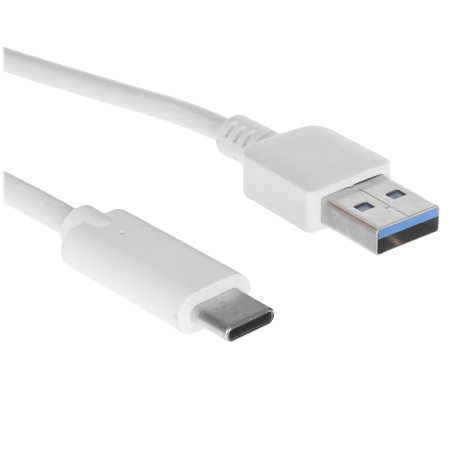 Кабель Bion USB 3.0 AM to Type-C cable (AM/CM), 1 m, белый. 5 Gbит/с . 3A (36W)