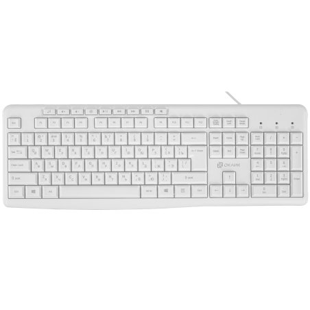 Клавиатура проводная Oklick 305M (1875227), USB, белый