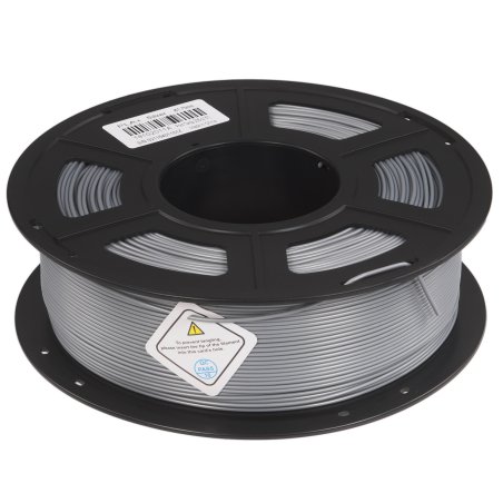 Филамент NVPrint PLA+ Silver для 3D печати диаметр 1.75мм длина 330 метров масса 1 кг