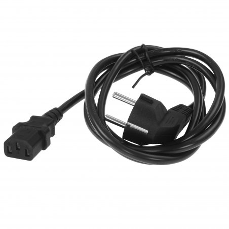 Кабель питания A1, A1-PC1-EU-C13-1.8M,1.8 м., CEE 7/7- С13, 3х1 мм², 2200 Вт., черный.
