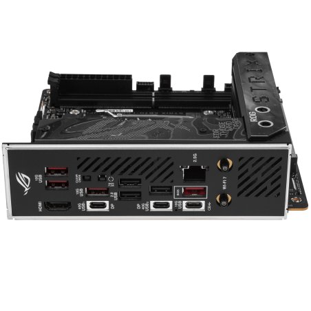 Материнская плата ASUS ROG STRIX X870-I GAMING WIFI, AM5, AMD X870, 2xDDR5, 2xSATA, 2xM.2, 1xPCI-E 5.0 x16, 1xHDMI, 2xUSB-C USB4, 1xUSB-C 10Gbps, 4xUSB-A 10Gbps, 1x 2.5Gb LAN, 2x3.5 мм, Mini-ITX