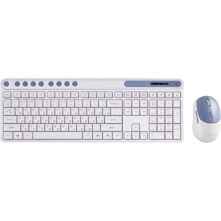 Комплект клавиатура+мышь Smartbuy 218346AG беспроводной, USB, 1500 DPI, белый