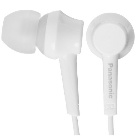 Наушники Panasonic внутриканальные 10-24000Гц 1.2м 3.5мм 98дБ микрофон белые