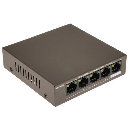 Коммутатор Tenda TEF1105P-4-63W 5PORT 10/100M