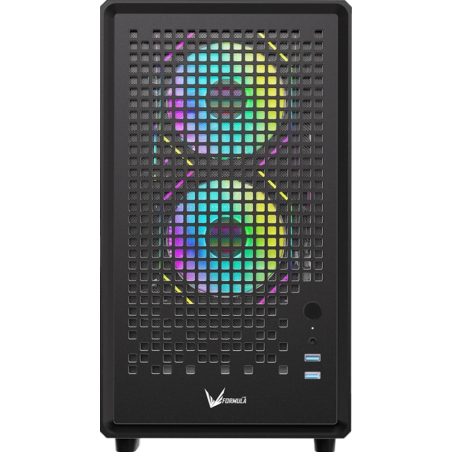 Компьютерный корпус Aerocool / Formula Air Mesh G2 черный без БП mATX 3x120мм 2xUSB 3.0 audio