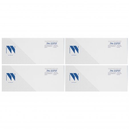 Картридж NVPrint совместимый NV-TN-2375T-SET4 для Brother HL-L2300DR/HL-L2340DWR/HL-L2360DNR/HL-L2365DWR/DCP-L2500DR/DCP-L2520DWR/DCP-L2540DNR/DCP-L2560DWR/MFC-L2700DWR/MFC-L2720DWR/MFC-L2740DWR/MFC-L2700DNR (2600k) (4 шт)