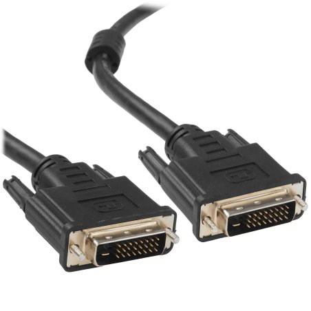 Кабель DVI-D dual link Cablexpert CC-DVI2L-BK-6, 25M/25M, 1.8м, CCS, черный, экран, феррит.кольца, пакет