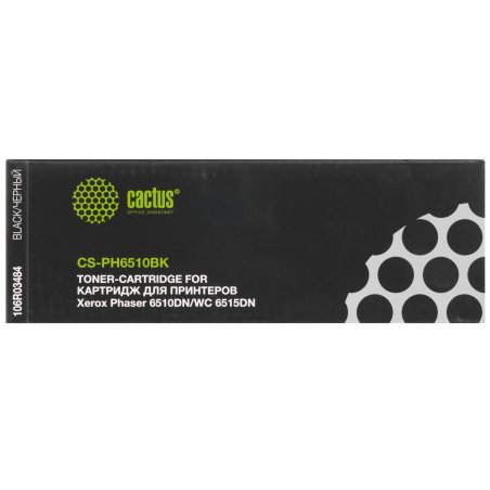 Картридж лазерный Cactus CS-PH6510BK (106R03484) черный (2500 стр.) для Xerox Phaser 6510DN/WC 6515DN