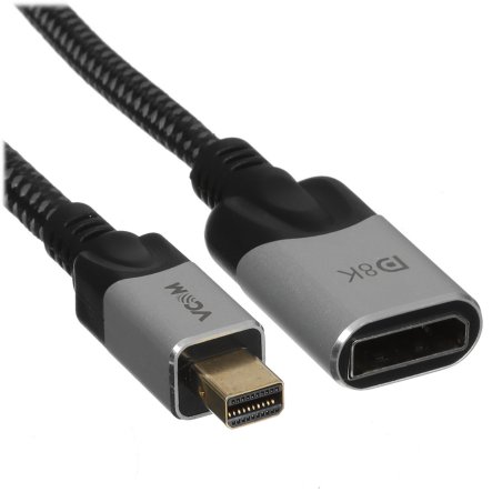 Кабель удлинительный VCOM miniDP/DP v1.4, 8K@60Hz, 0.5m <CG635F-0.5>