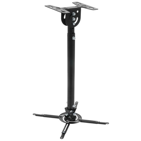 Wize WPC-B черный Потолочные, Макс. крепежное расстояние 260х260, макс. вес нагрузки 12 кг, Наклон,поворот °+/-15, расстояние от стены/ потолка 61-96 см