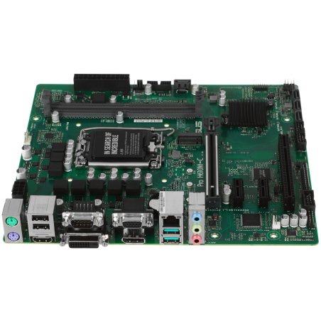 Материнская плата ASUS Pro H610M-C-CSM, LGA 1700, Intel H610, 2xDDR5, 4xSATA, 1xM.2, 1xPCIe 5.0 x16, 2xPCIe x1, 1xPCI, 1xHDMI, 1xDP, 1xDVI-D, 1xVGA, 1x 1Gb LAN, 2xUSB-A 3.2 Gen 2, 2xUSB-A 2.0, 3x3.5 мм, 7.1, mATX