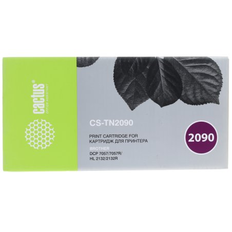 Картридж лазерный Cactus CS-TN2090 черный (1000 стр.) для Brother HL-2130R/DCP-7057
