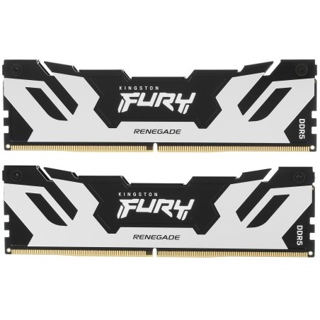 Оперативная память Kingston Fury Renegade, DDR5, 32Gb (2x16Gb), 7200MHz, CL38, DIMM, с радиатором, серебристый/черный