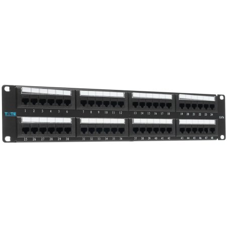 Патч-панель Lanmaster TWT-PP48UTP 19" 2U 48xRJ45 кат.5e UTP