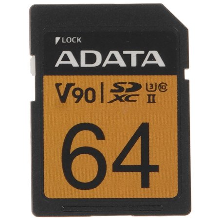 Флеш карта SD 64Gb ADATA Premier ONE SDXC Class 10 UHS-II U3 V90 290MB/s