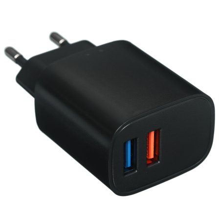 Сетевое зарядное устройство Rexant 2 x USB, 5V, 2.4 A, черный