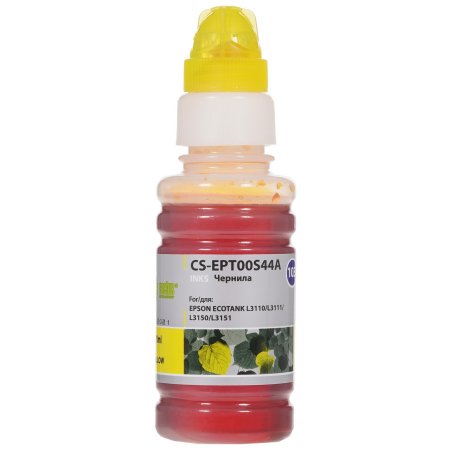 Чернила Cactus CS-EPT00S44A 103Y, желтый, 70 мл для Epson Ecotank L1110,L3100, L3101, L3110, L3150, L3151, L3156, L3160