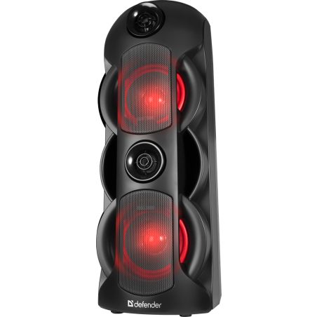 Портативная акустика Defender Rage 50 Вт Light/BT/FM/USB/LED/TWS черный