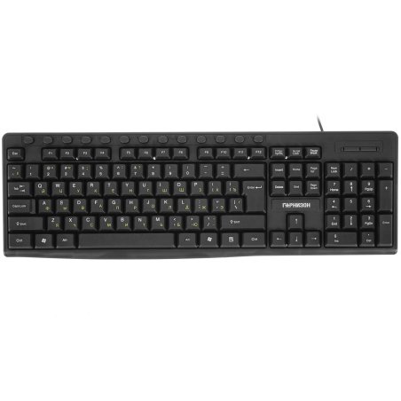 Клавиатура проводная игровая Гарнизон GK-320G черный USB, подсветка, код "Survarium", антифантомные клавиш