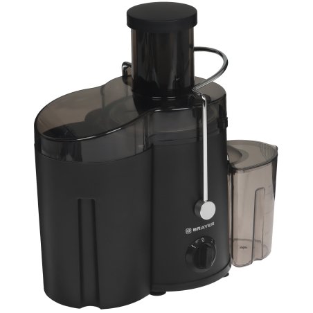 Соковыжималка BRAYER BR1702 центробежная, 500 Вт, 2 скор,рез.для сока 0,5л, рез для мякоти 1,6 л