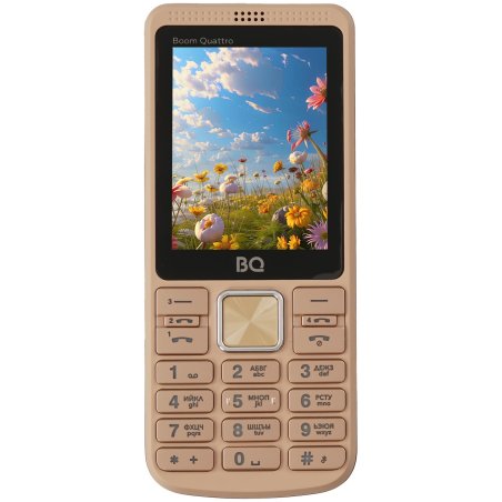 Мобильный телефон BQ 2455 Boom Quattro золотистый