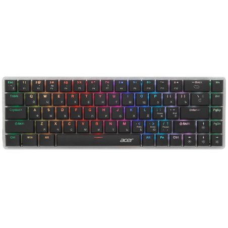 Клавиатура проводная Acer OKW302 (ZL.KBDCC.01C), USB, серебристый